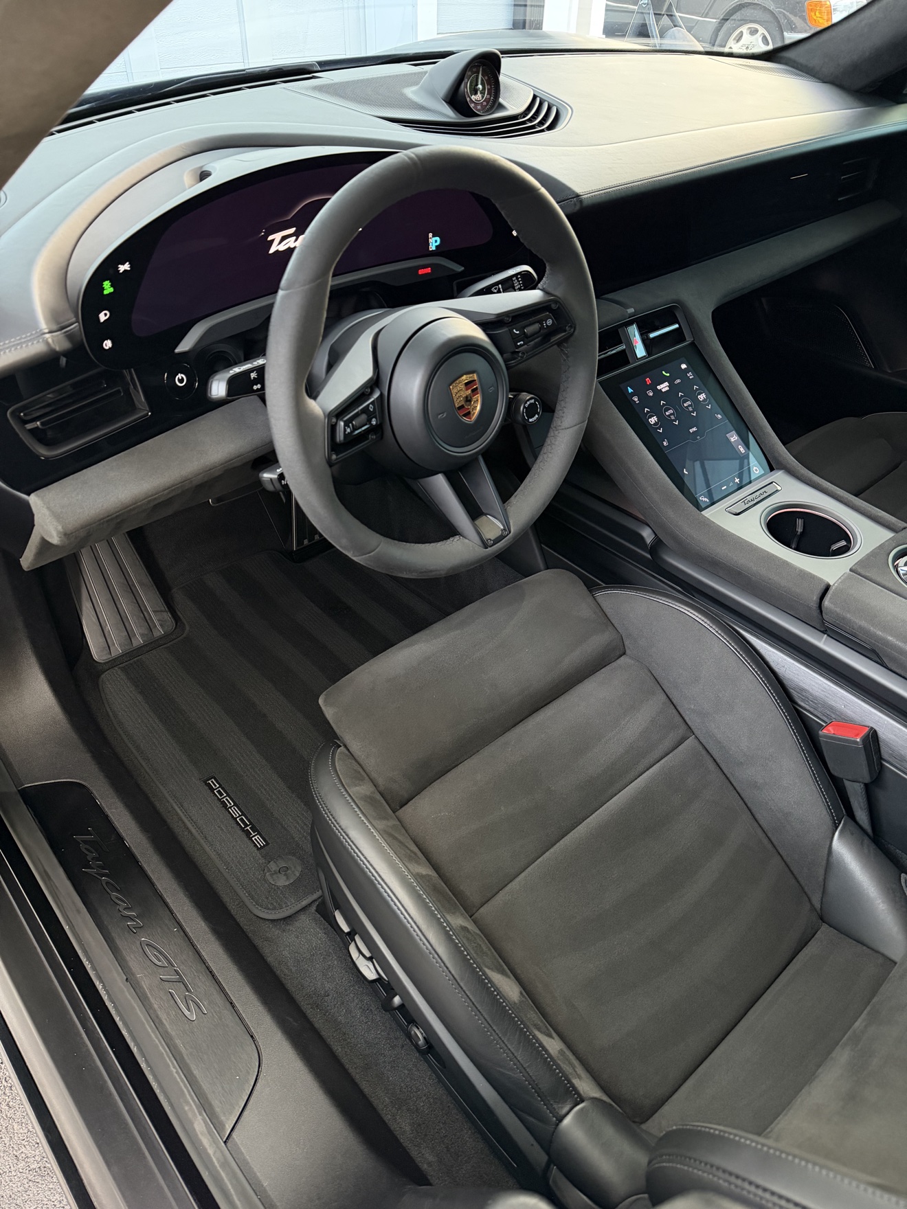 Porsche Taycan GTS driver cockpit