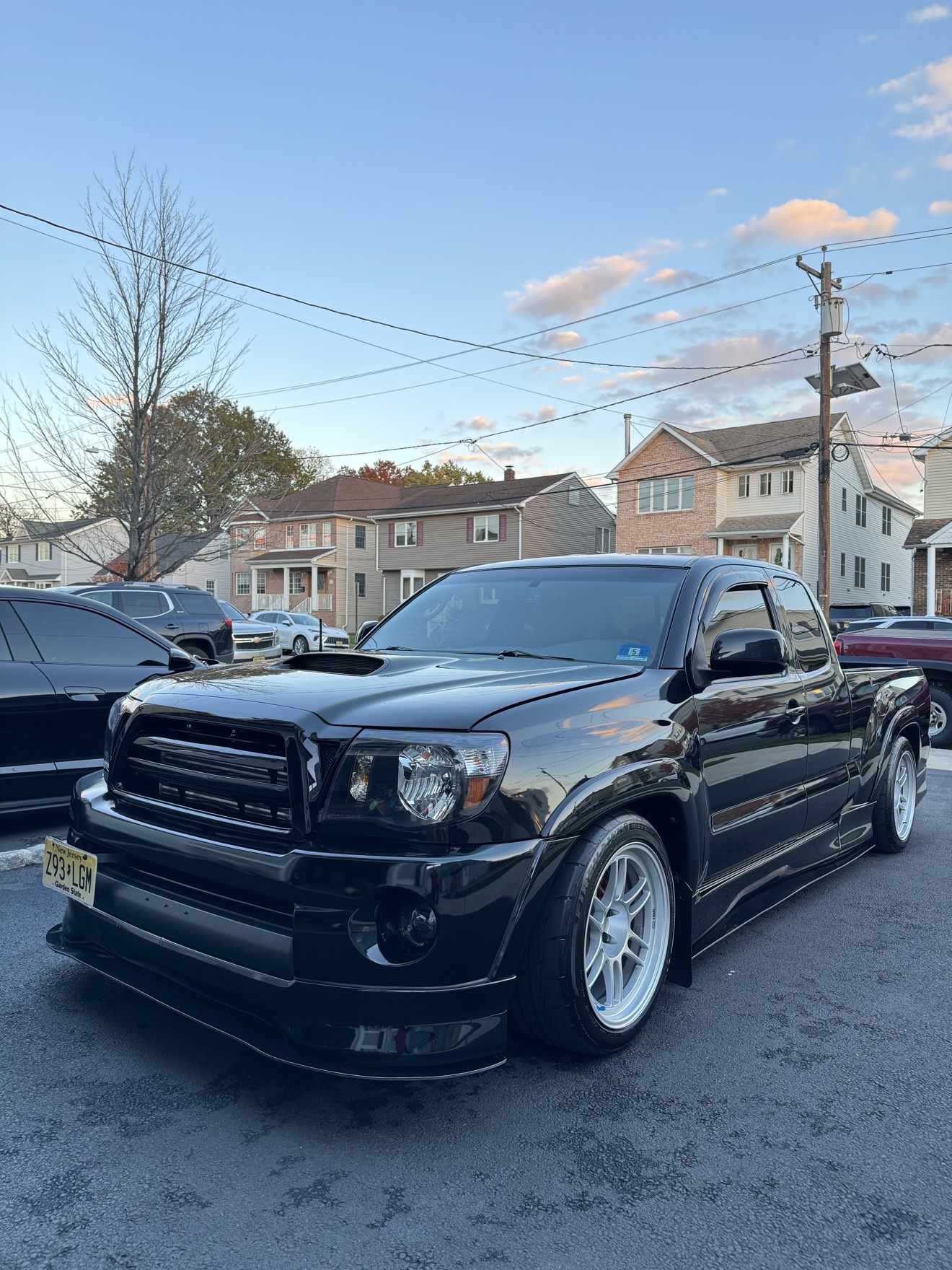 Black Toyota Tacoma X-Runner pickup after detailing